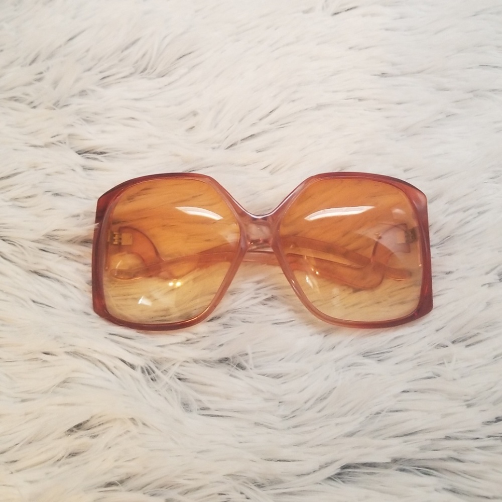Vintage costume rose colored glasses